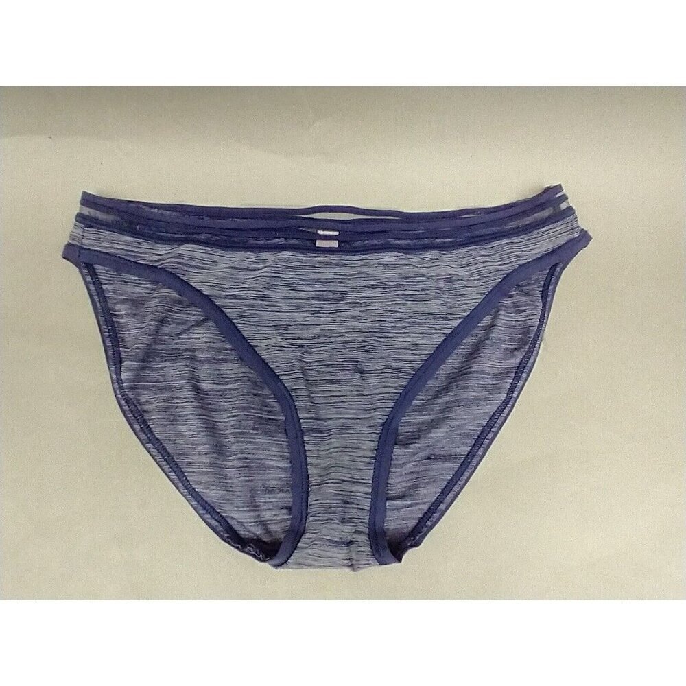 Victoria's Secret Sexy Bikini Panties Seamless Stretch‎ Blue Heather S pre owned